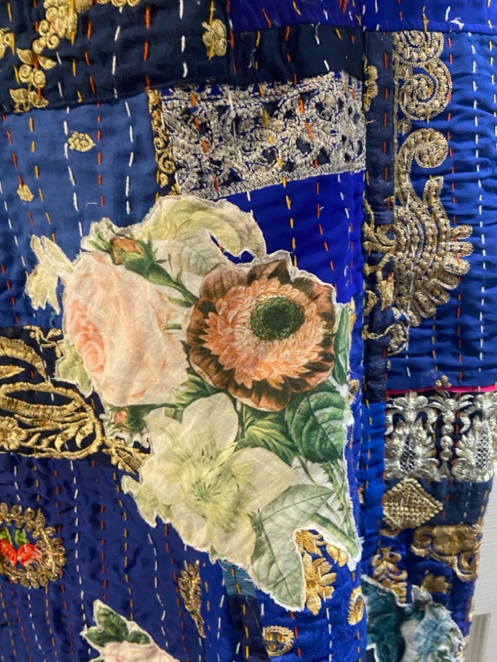Kantha Karma Patchwork Overalls - Picture 6 of 14